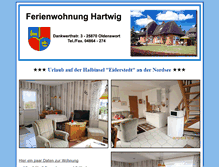 Tablet Screenshot of hartwig.oldenswort.net